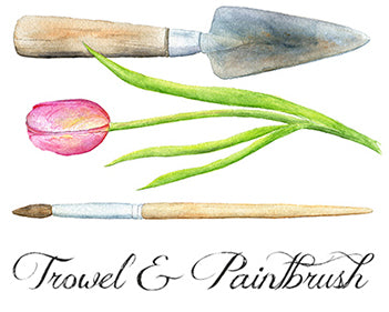 Trowel and Paintbrush
