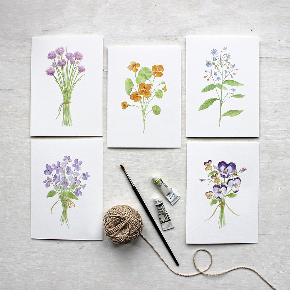 Botanical Note Card Assortment – Trowel and Paintbrush