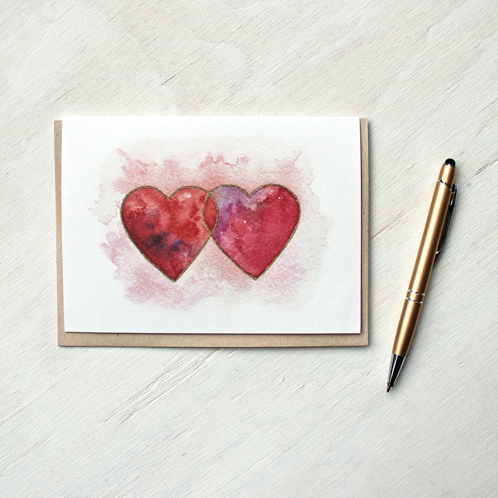 Loveknot Watercolor Note Card – Trowel and Paintbrush
