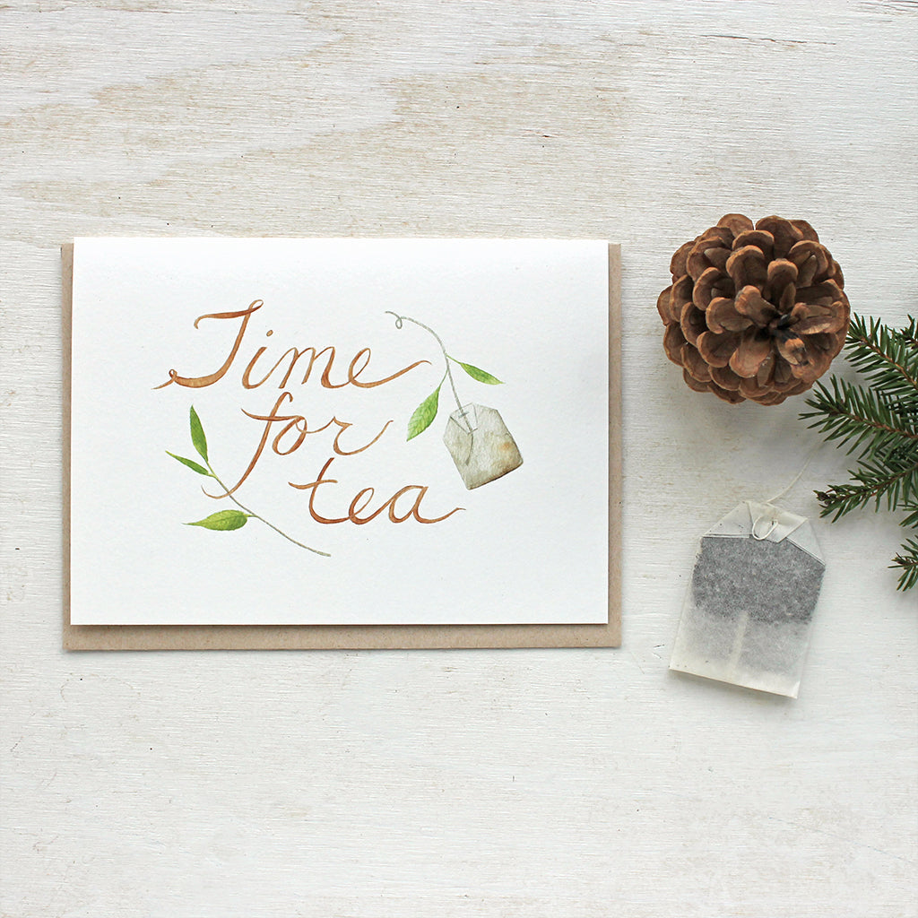 Tea Notes Drawing Tea Note Card Set – Trowel and Paintbrush