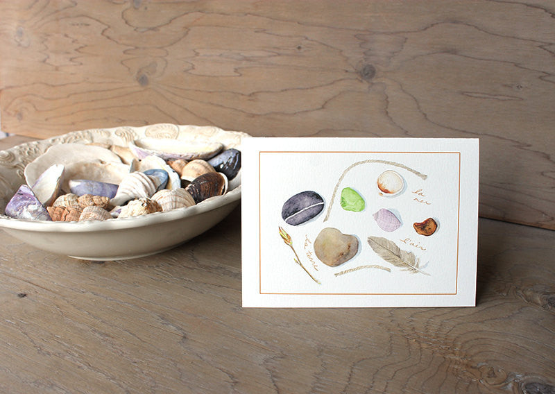 Collection Nature - Cinq cartes de souhaits
