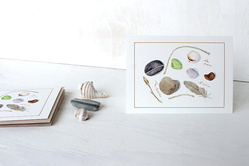 Collection Nature - Cinq cartes de souhaits